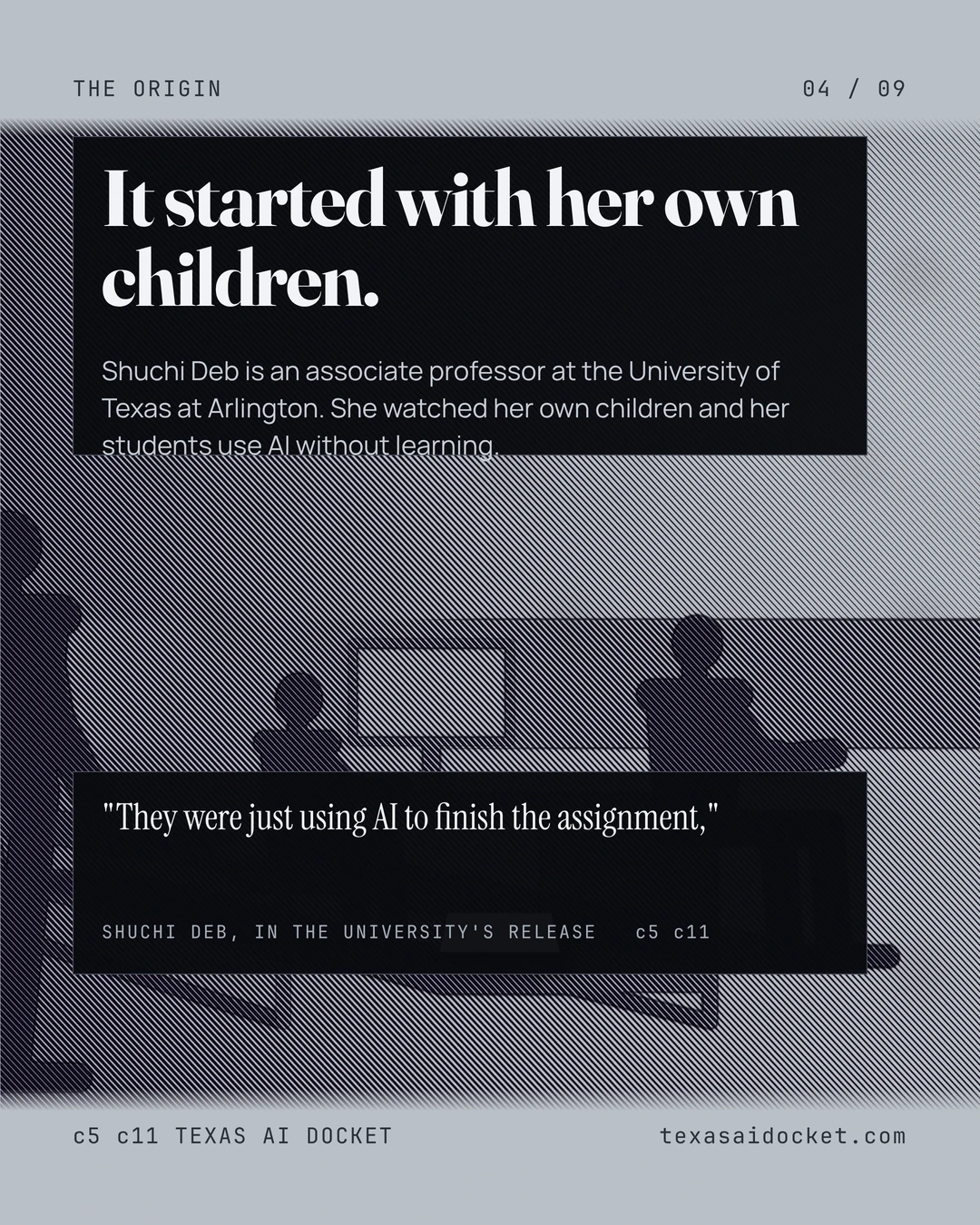 It started with her own children. Shuchi Deb is an associate professor at the University of Texas at Arlington. She watched her own children and her students use AI without learning.