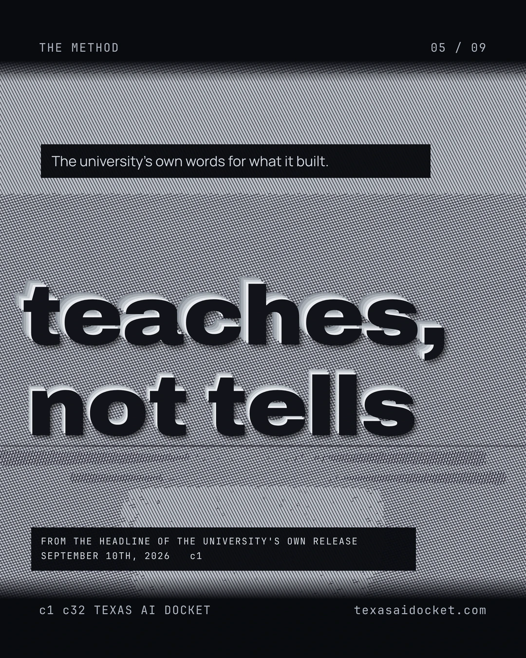 The university's own words for what it built. FROM THE HEADLINE OF THE UNIVERSITY'S OWN RELEASE SEPTEMBER 10TH, 2026