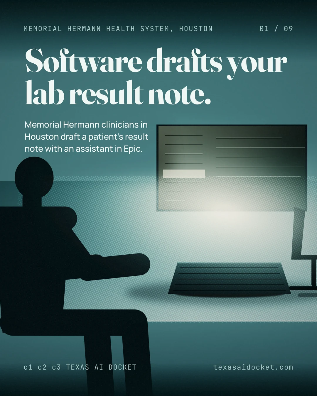 Software drafts your lab result note. Memorial Hermann clinicians in Houston draft a patient's result note with an assistant in Epic.