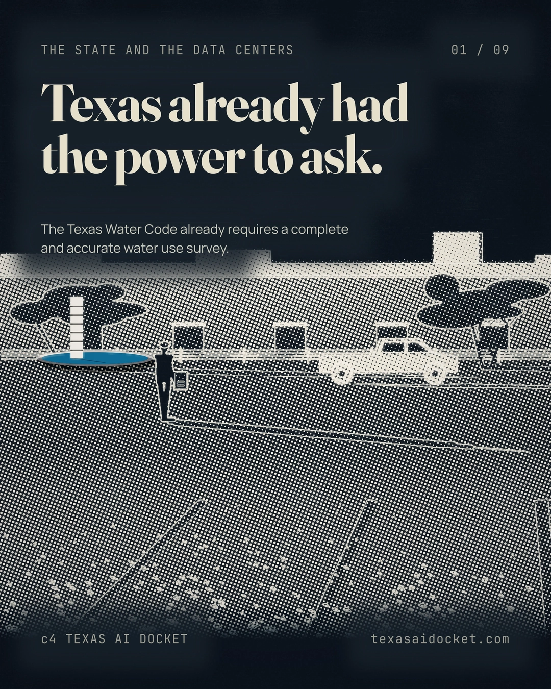 Texas already had the power to ask. The Texas Water Code already requires a complete and accurate water use survey.